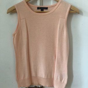 Brooks Brothers Pink Sleeveless Knit Top (Small)